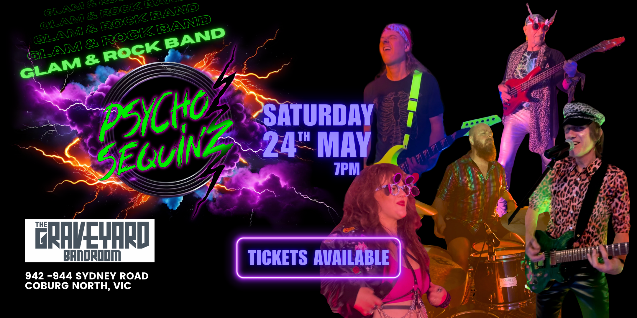 Psycho Sequinz Gig at The Graveyard Bar